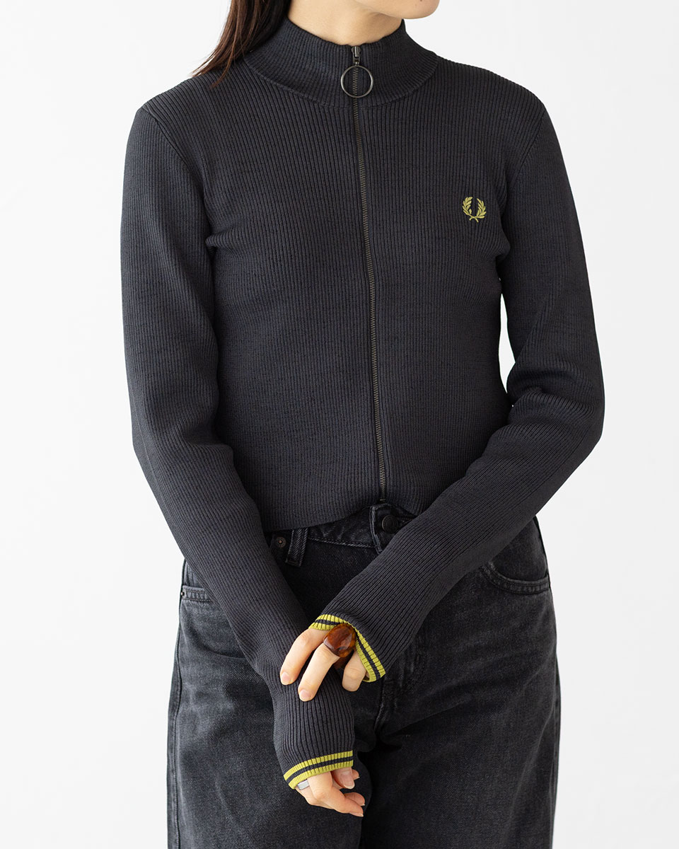 楽天市場】フレッドペリー レディース リブ ジップ スルー ジャンパー