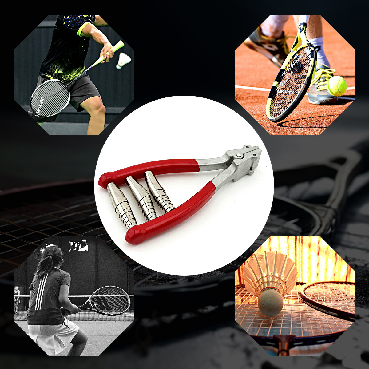 楽天市場】スターティングクランプ ガット張り バドミントン テニス