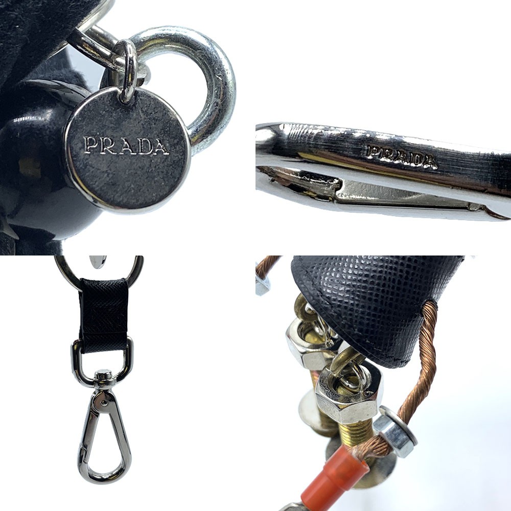楽天市場】プラダ ロボット キーリング バッグチャーム サフィアーノ