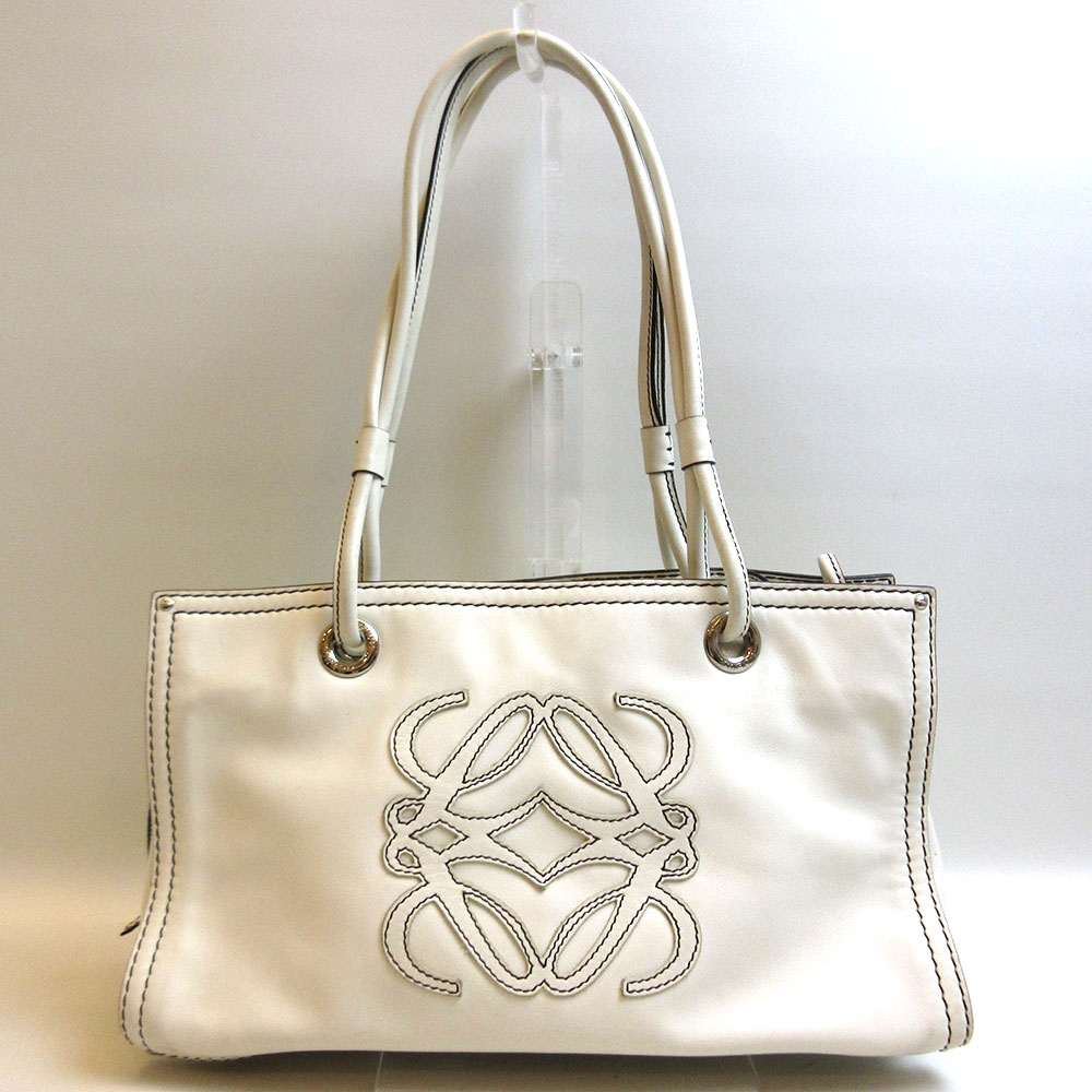 楽天市場】ロエベ ショッパー トートバッグ ホワイト 白