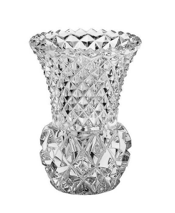 楽天市場】ボヘミアングラス クリスタル ミニ花瓶「クロス