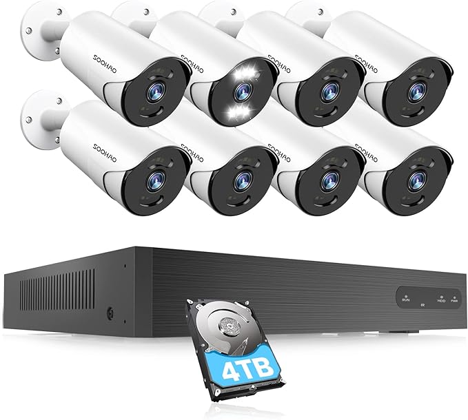 楽天市場】【500万画素・2TB】SOOHAO 防犯カメラ poe給電 有線 監視