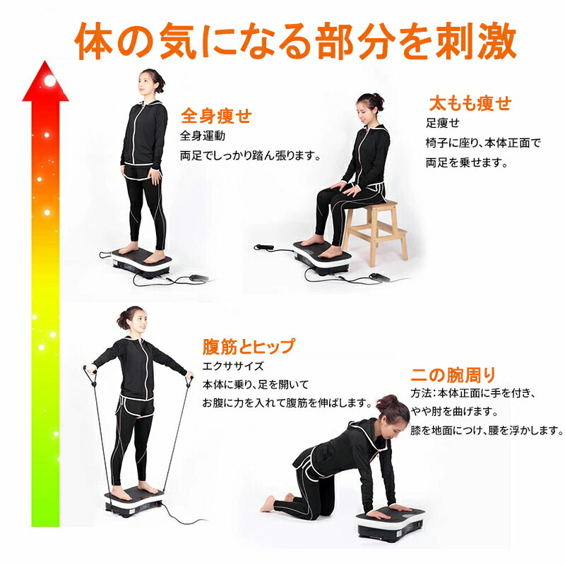 楽天市場】kamelun 振動マシン フィットネスマシン 振動ステッパー
