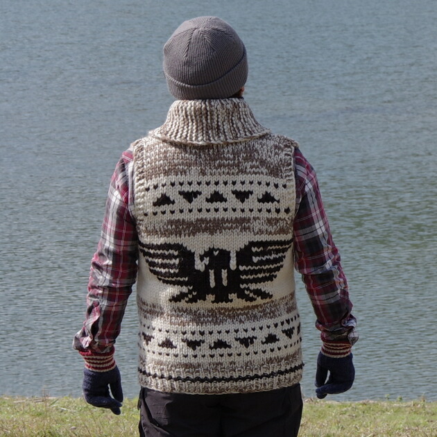 楽天市場】Kanata カウチンセーター（カウチンベスト）｜カナタ社