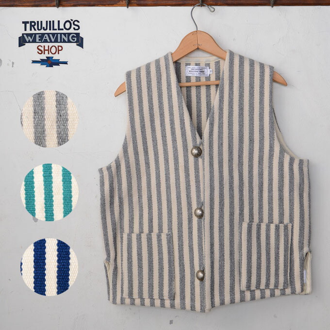楽天市場】【TRUJILLO'S】トルフィリオスストライプ ラグベスト全3色