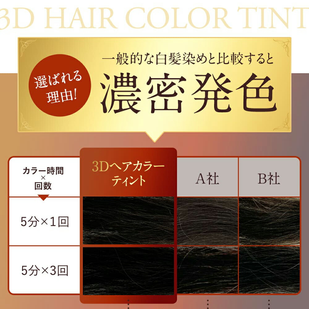 楽天市場】【公式 】クレムドアン 3Dヘアティント / 白髪染め 黒髪