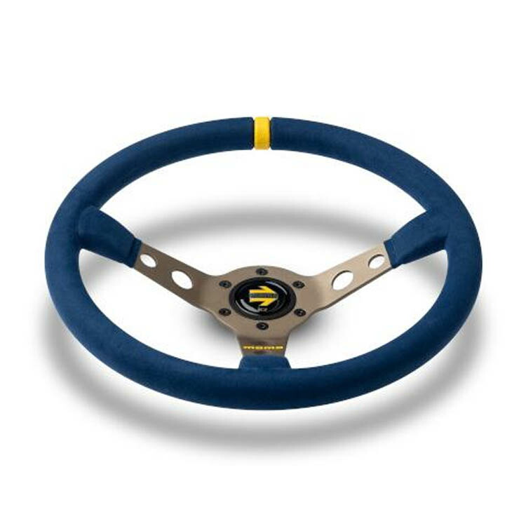楽天市場】MOMO ステアリング MOD.07 350mm ブルー マイクロファイバー