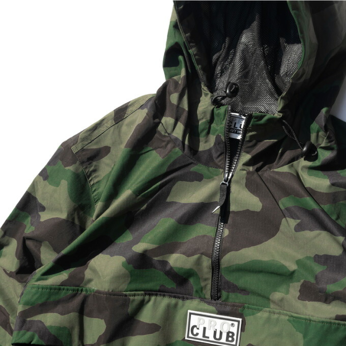 楽天市場】PRO CLUB プロクラブ 【ハーフジップ ナイロンジャケット