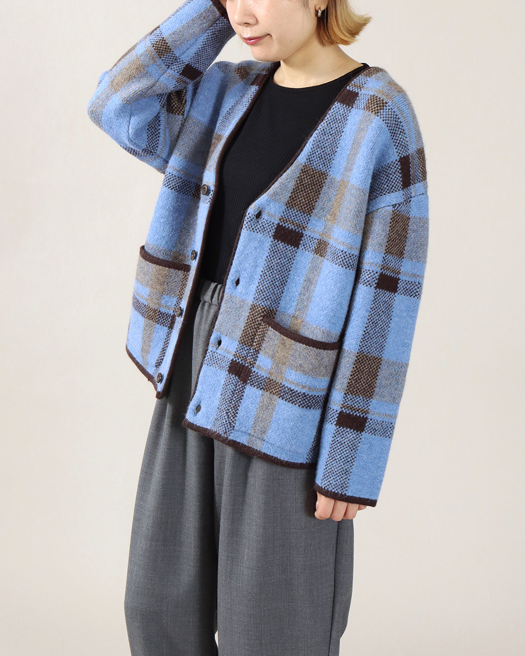 楽天市場】【50%off スーパーSALE】le Melange ルメランジュ チェック