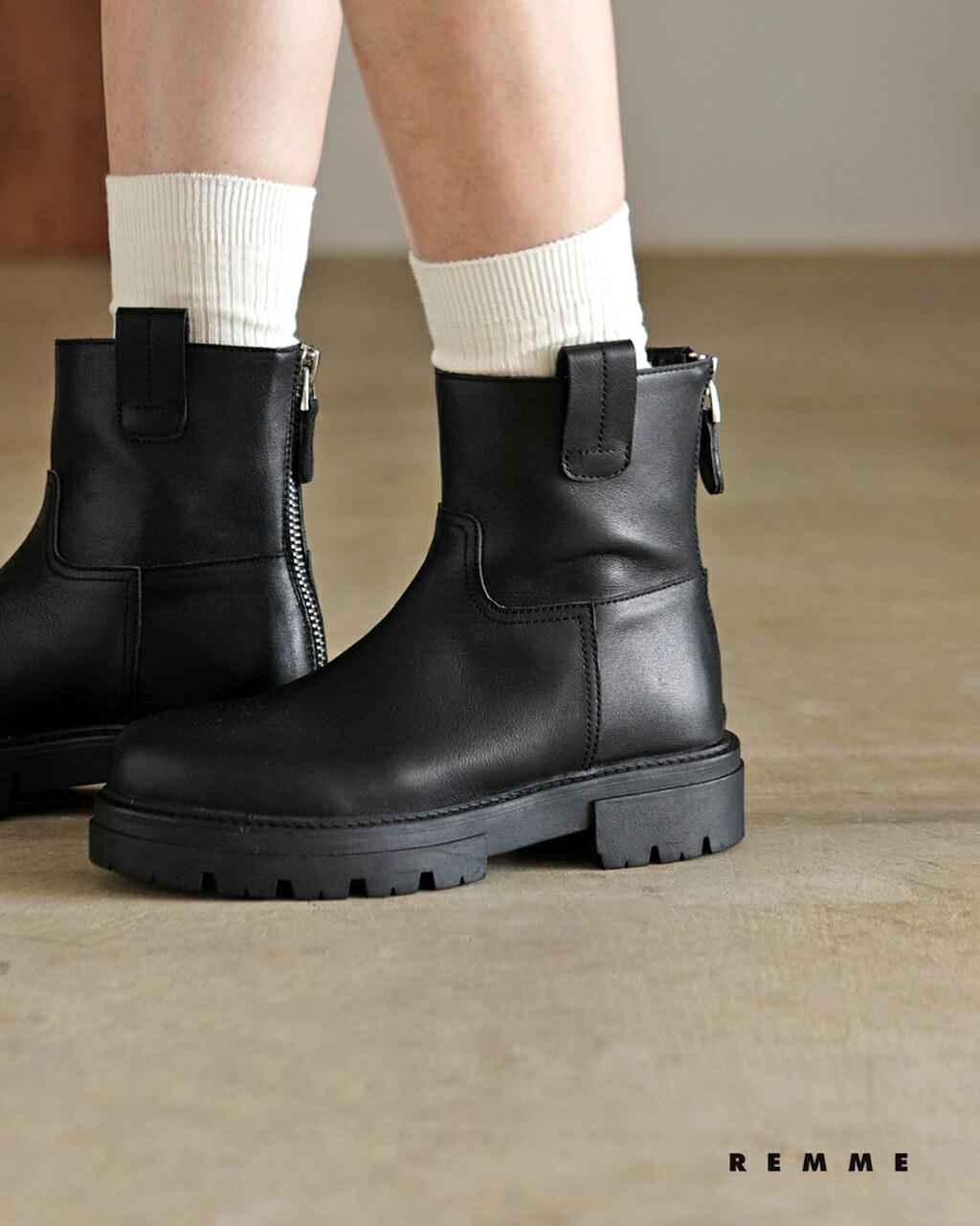 楽天市場】レメ REMME ブーツ レディース BOOTS バックジッパー