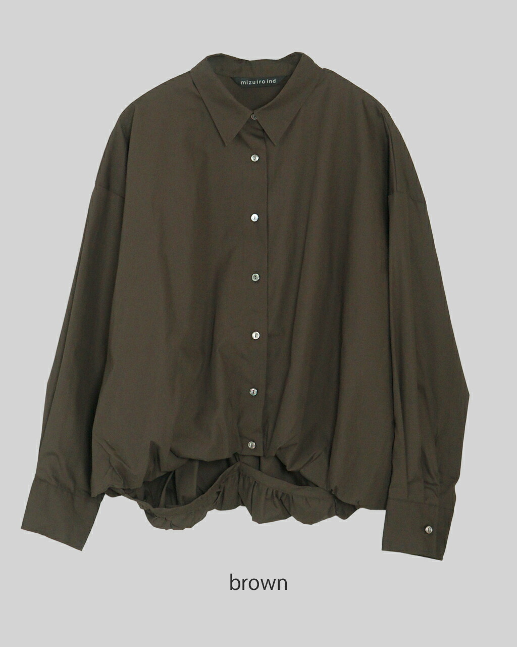 楽天市場】ミズイロインド mizuiro ind 長袖シャツ レディース balloon
