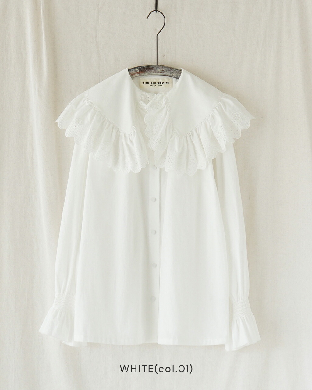 楽天市場】シンゾーン THE SHINZONE レースカラーブラウス レディース