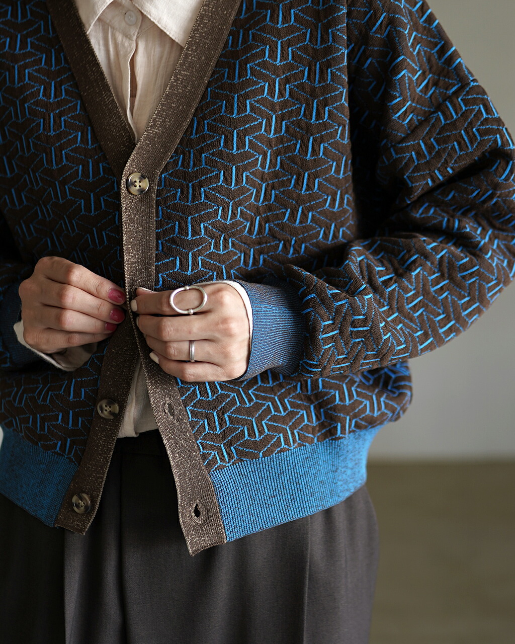 楽天市場】ルメランジュ ルメランジェ LE MELANGE Vネックカーディガン