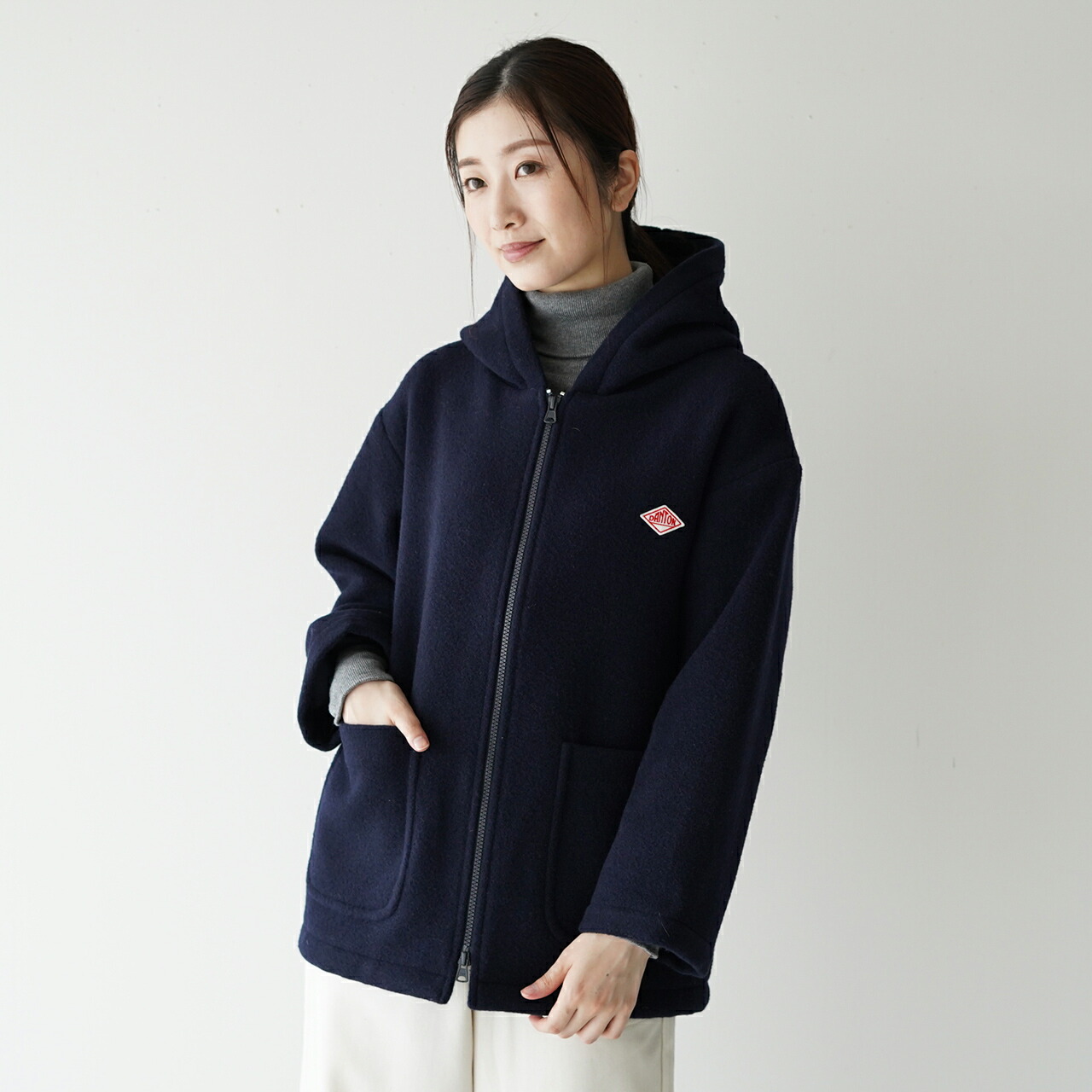 楽天市場】ダントン レディース ライトパイル ウールモッサ コート