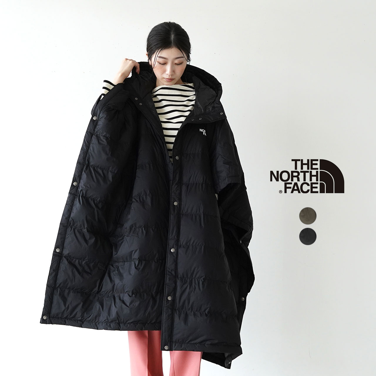 楽天市場】ノースフェイス THE NORTH FACE パデッド ポンチョ コート