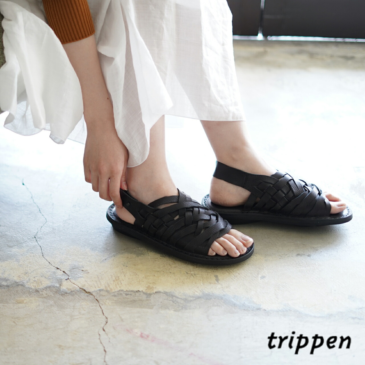 楽天市場】トリッペン trippen SWAMP バックベルト レザーメッシュ
