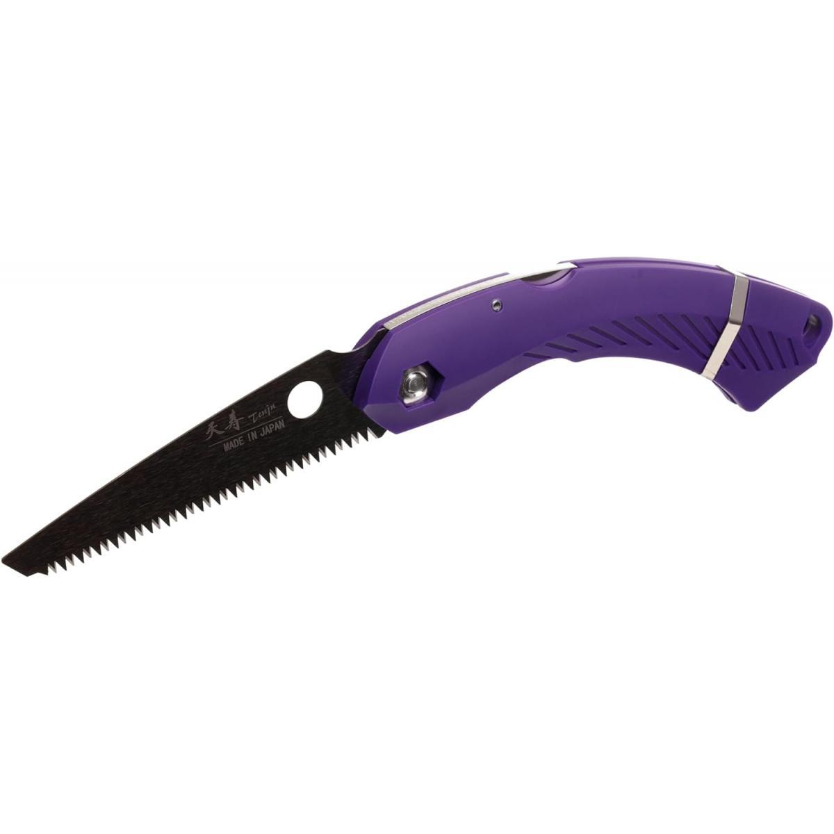楽天市場】天寿 コンパクト折込鋸 ポケノコ POKENOKO パープル PURPLE