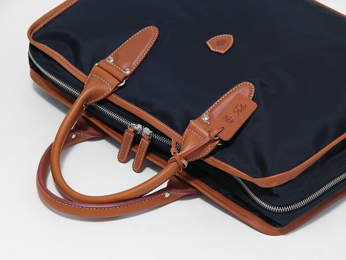 フェリージ 9884 ビジネスバッグ オールレザー ダークブラウン A4収納