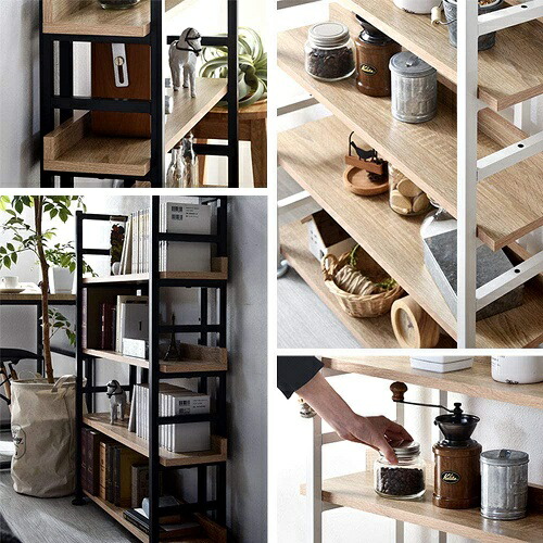 楽天市場】スリム ブックシェルフ OK 00-242-ok オーク オーク