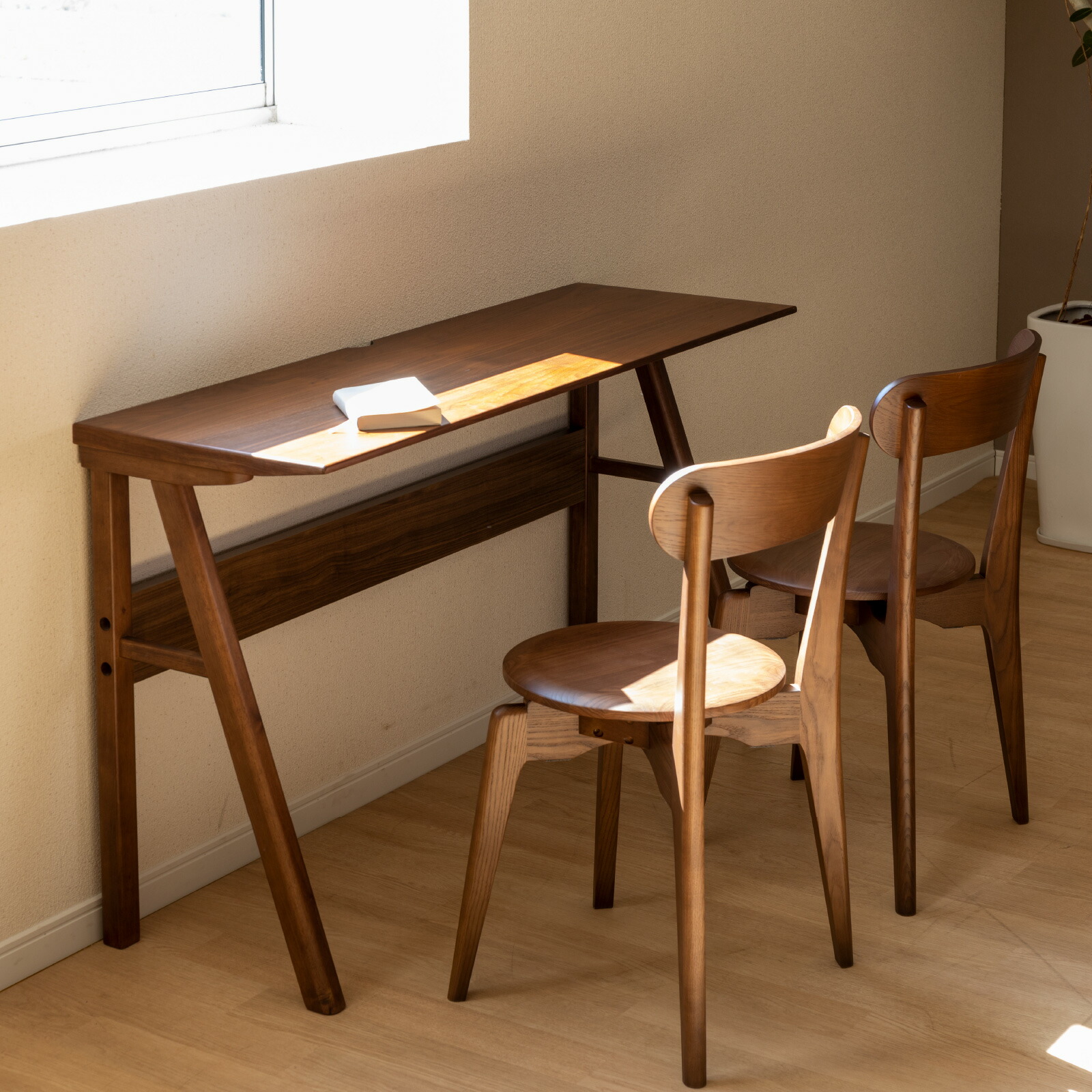 Sky＆Sea ウォールナット色 幅120 カウンターテーブル Sky＆Sea