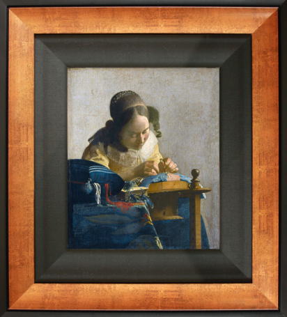 楽天市場】「レースを編む女」（フェルメール版画）【送料無料・額付き