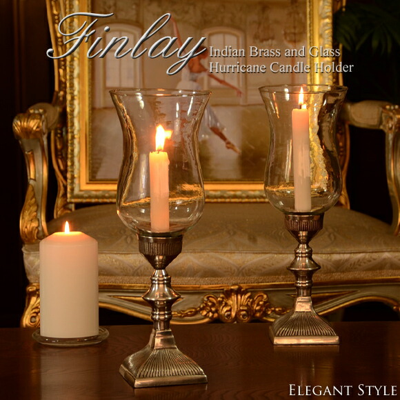 楽天市場】Finlay フィンレイ ガラス＆ブラス ハリケーンキャンドル