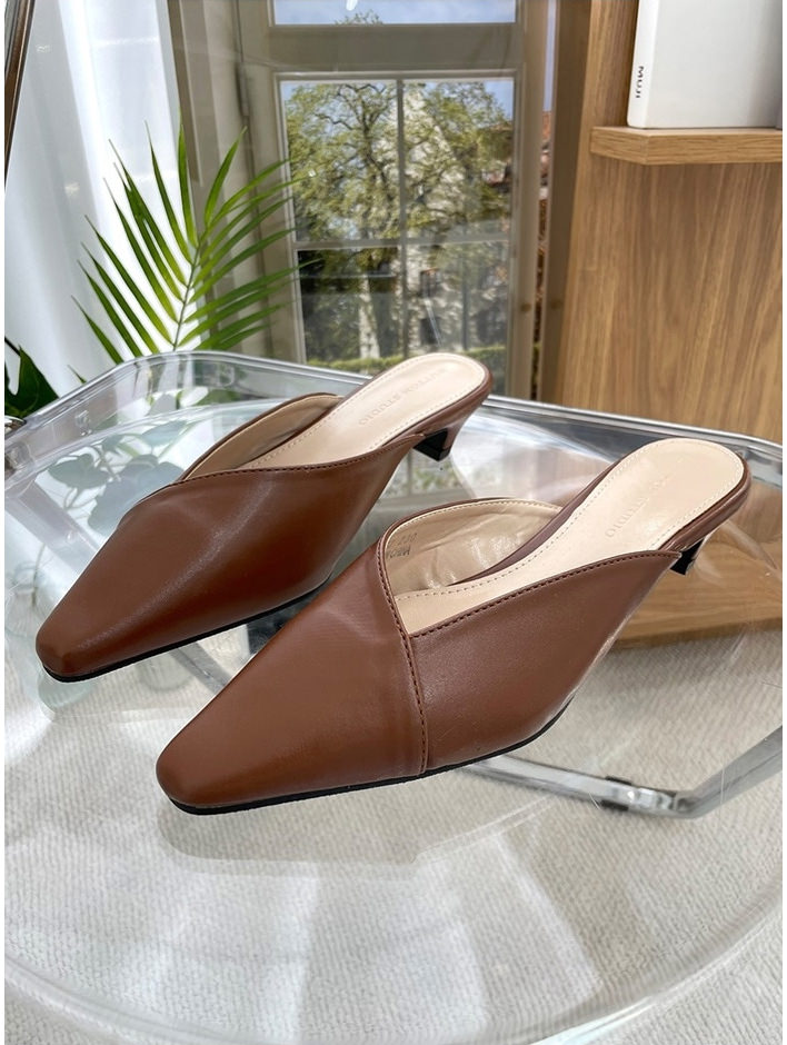 楽天市場】ミュール サンダル ポインテッドトゥ フラット レディース