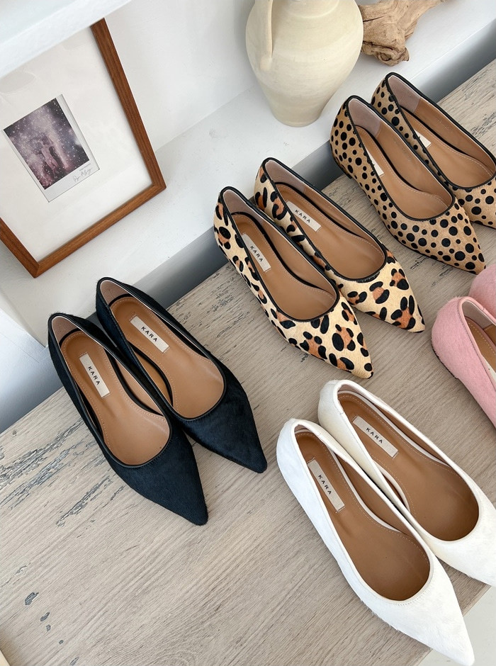 楽天市場】バレエシューズ パンプス ポインテッドトゥ カーフレザー