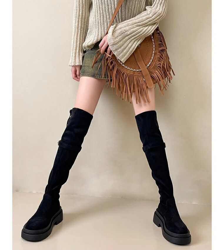 楽天市場】【10%OFFクーポン】4WAY ロングブーツ レディース スエード