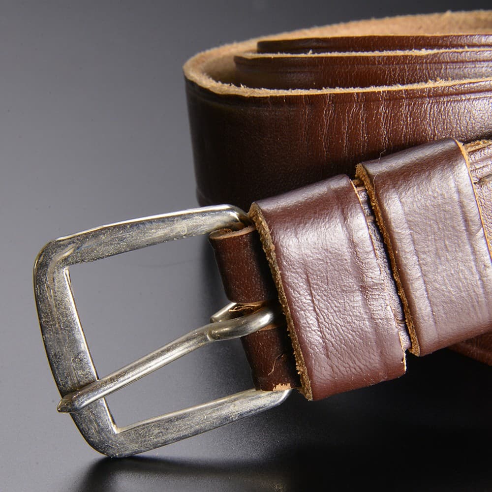 楽天市場】チェコ軍放出品 レザーベルト 本革 ブラウン [ 110cm ] 茶色