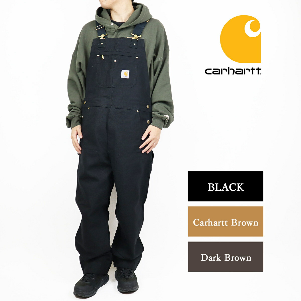 楽天市場】【再入荷！】Carhartt カーハート R01 BIB OVERALL COTTON