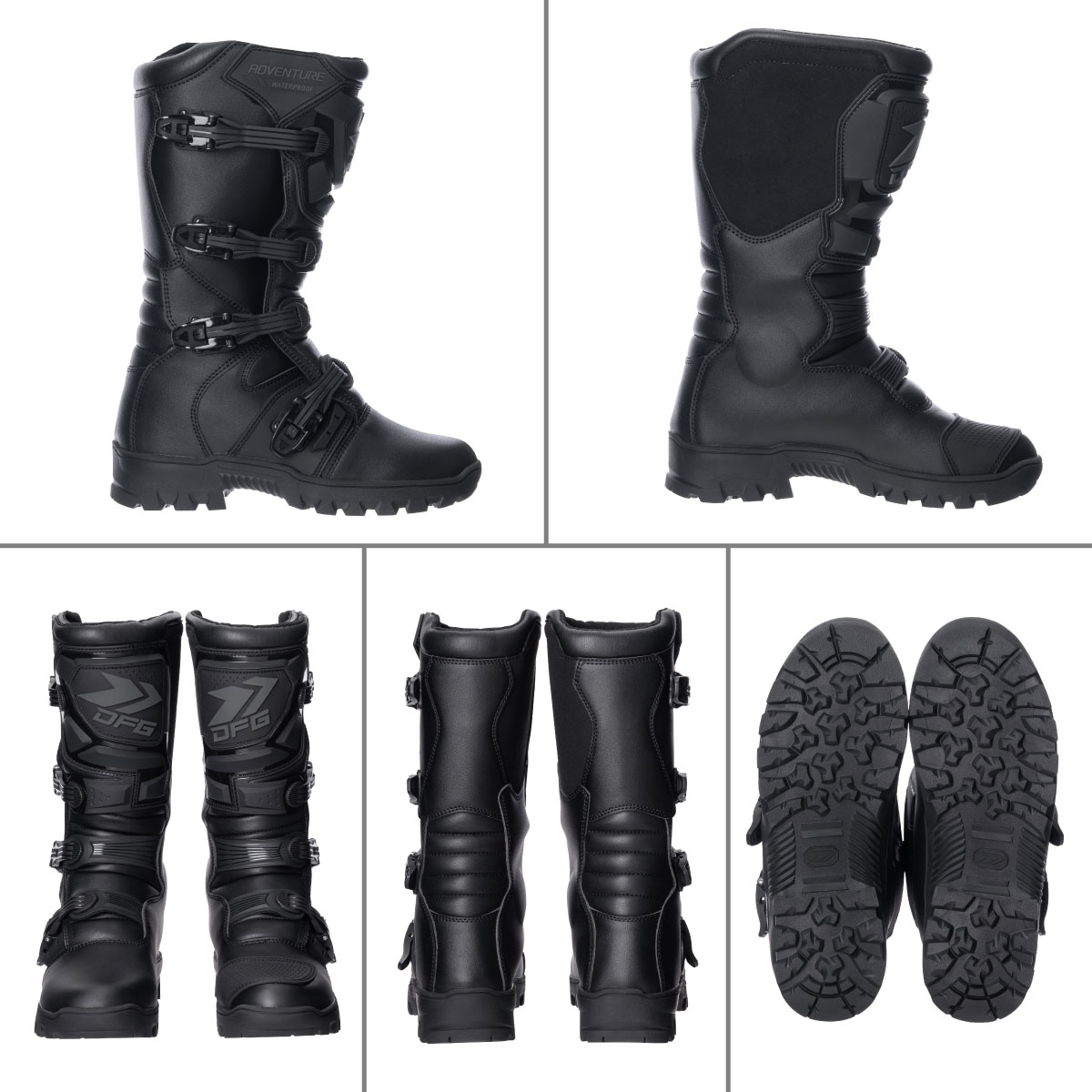 楽天市場】DFG アドベンチャーWPブーツ 27.5cm ブラック 防水 軽量