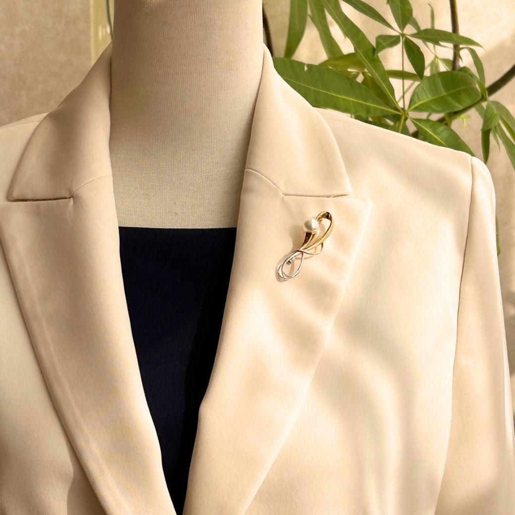 楽天市場】シルバー 白蝶パール ブローチ白蝶真珠本真珠パール