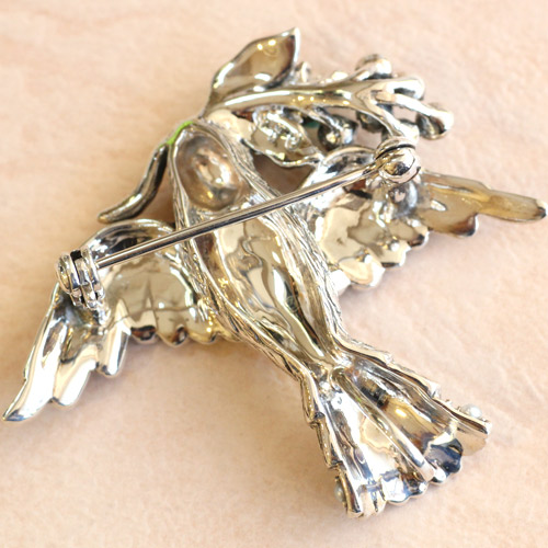 楽天市場】【碌山】 シルバー ターコイズ 小鳥 ブローチ&ペンダント