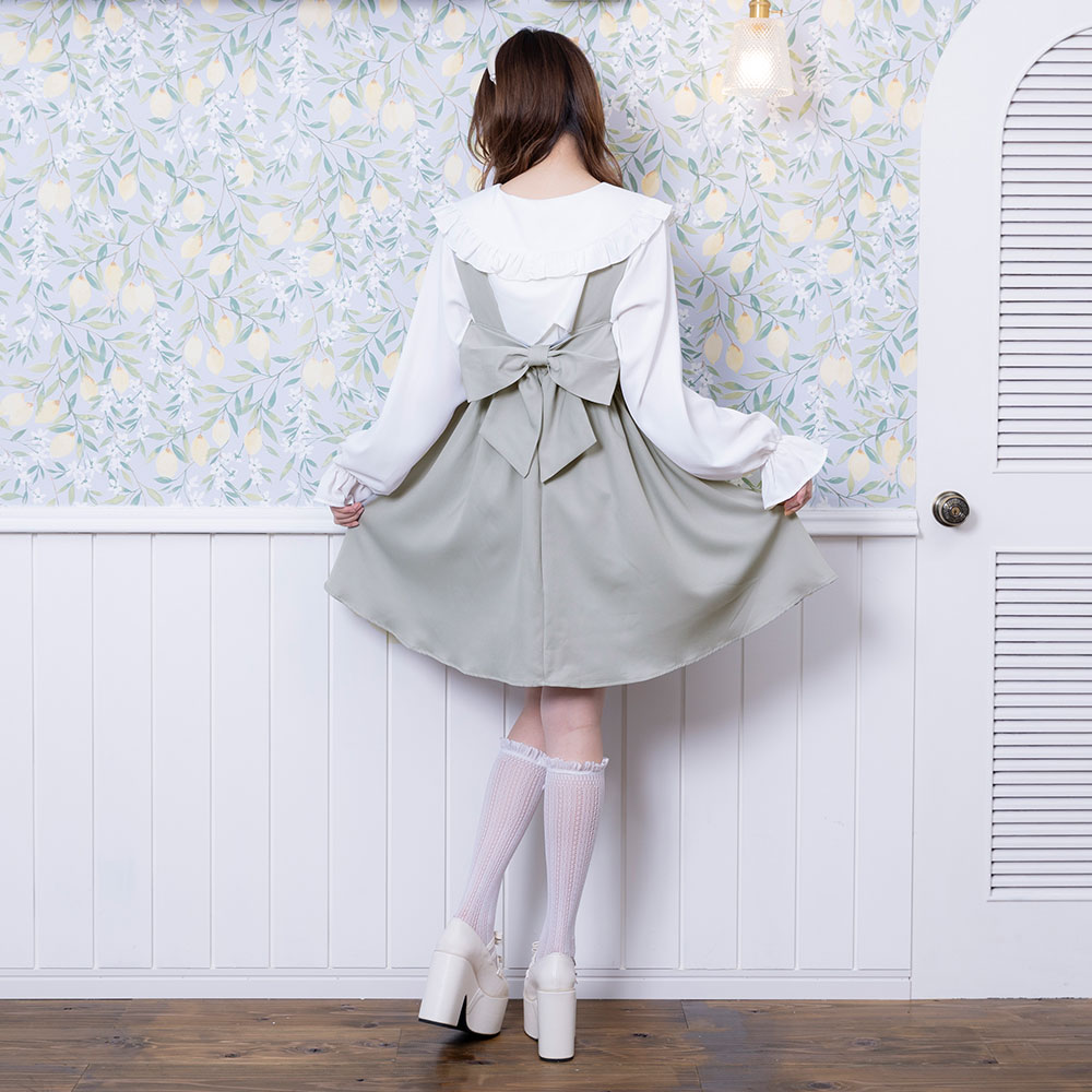 楽天市場】【SALE】バックリボンドレスミニジャンスカ レディース