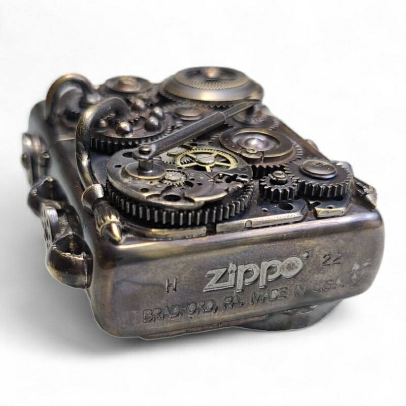 楽天市場】希少 ZIPPO ジッポ アンティーク仕上げ スチームパンク歯車