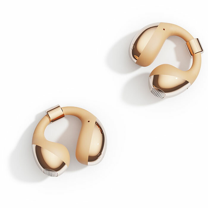 楽天市場】BUTTONS BUTTONS CLIP Gold Brown ワイヤレスイヤホン