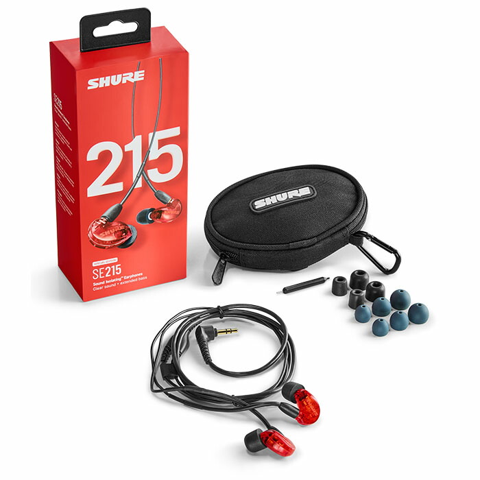 楽天市場】(在庫限り) SHURE シュア SE215 Special Edition レッド 赤