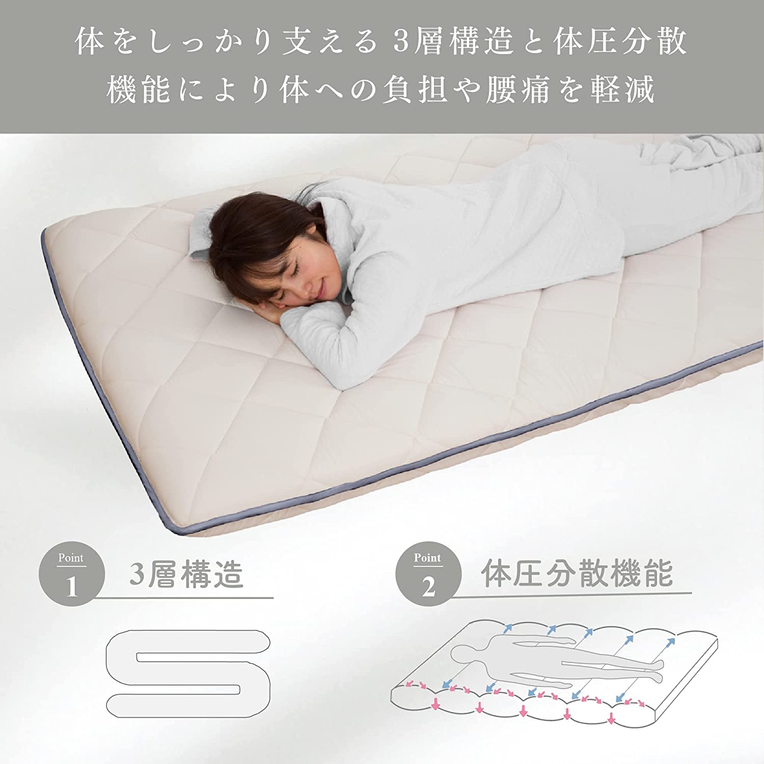 楽天市場】【安心の国内製造】日本製 敷布団 日葵(HIMARI) セミダブル