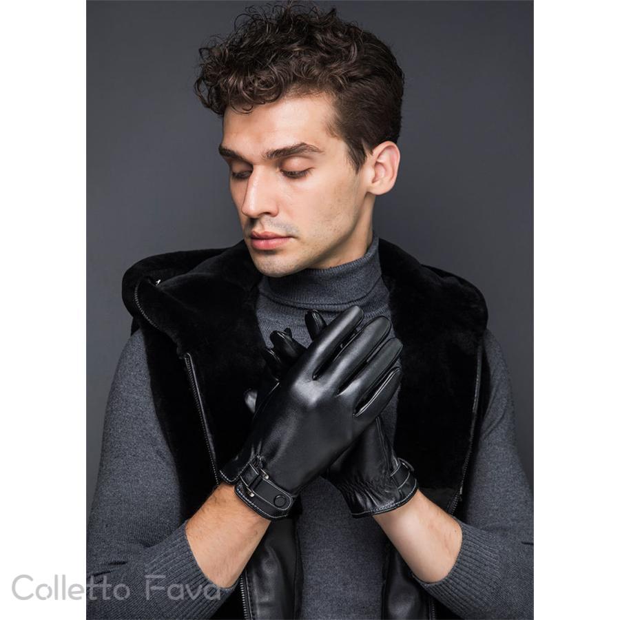 楽天市場】PUレザーグローブ メンズ 革手袋 レザー グローブ 裏起毛 裏