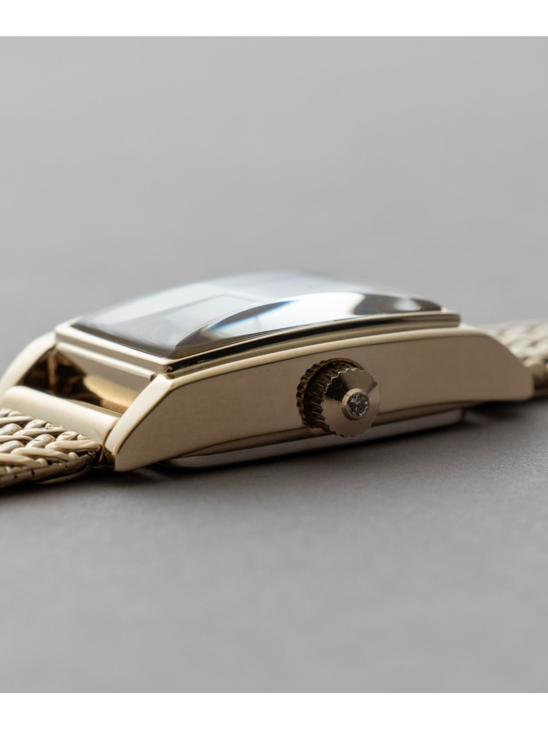 楽天市場】ダイヤモンド レクタングルフェイス メッシュベルト