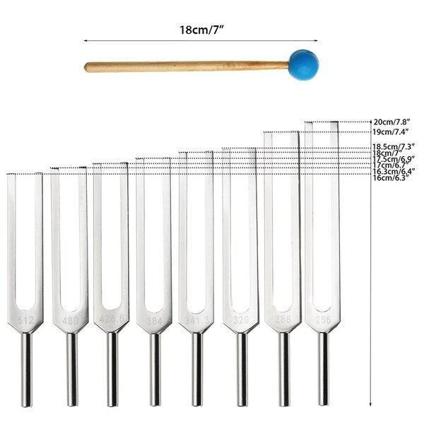 アラン・セールス 経絡音叉14本セット アラン・セールス 経絡音叉14本