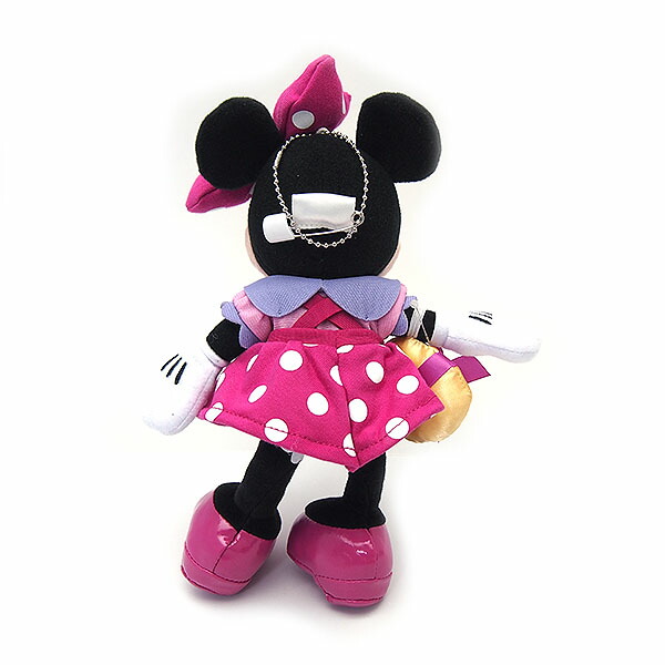 楽天市場】ミニー ぬいぐるみバッジ ピンク バッグチャームにも