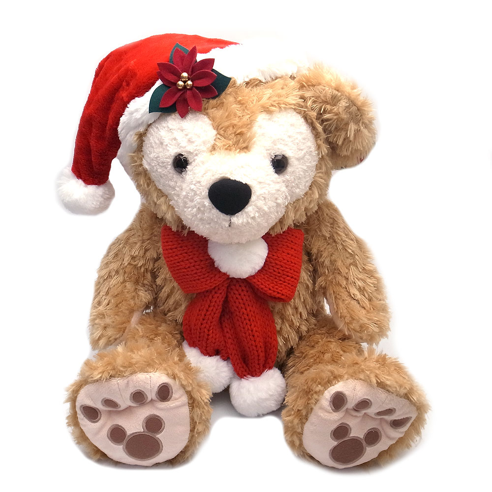 楽天市場】zq ダッフィー ぬいぐるみ Mサイズ クリスマスの衣装を着た