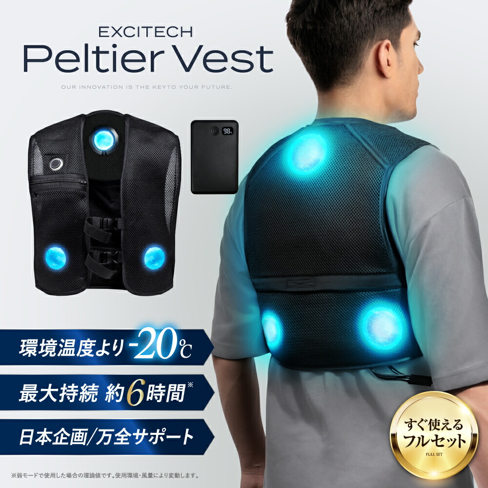 楽天市場】ペルチェ ベスト 冷却ベスト 【2025年最新 日本企業企画