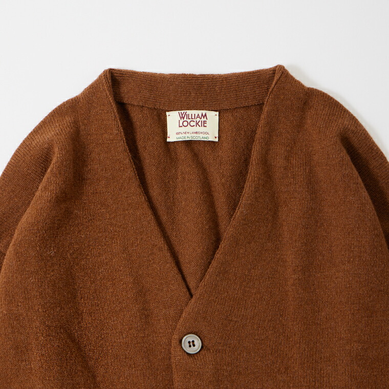 楽天市場】WILLIAM LOCKIE (ウィリアム ロッキー) LAMBSWOOL CARDIGAN