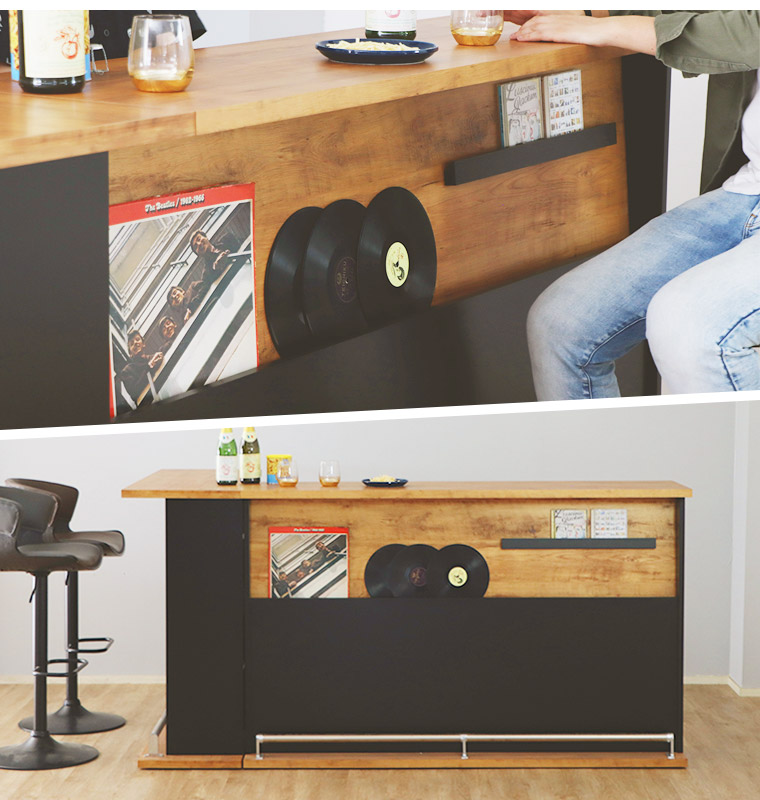 楽天市場】バーカウンター L字 カウンターテーブル セット 間仕切り