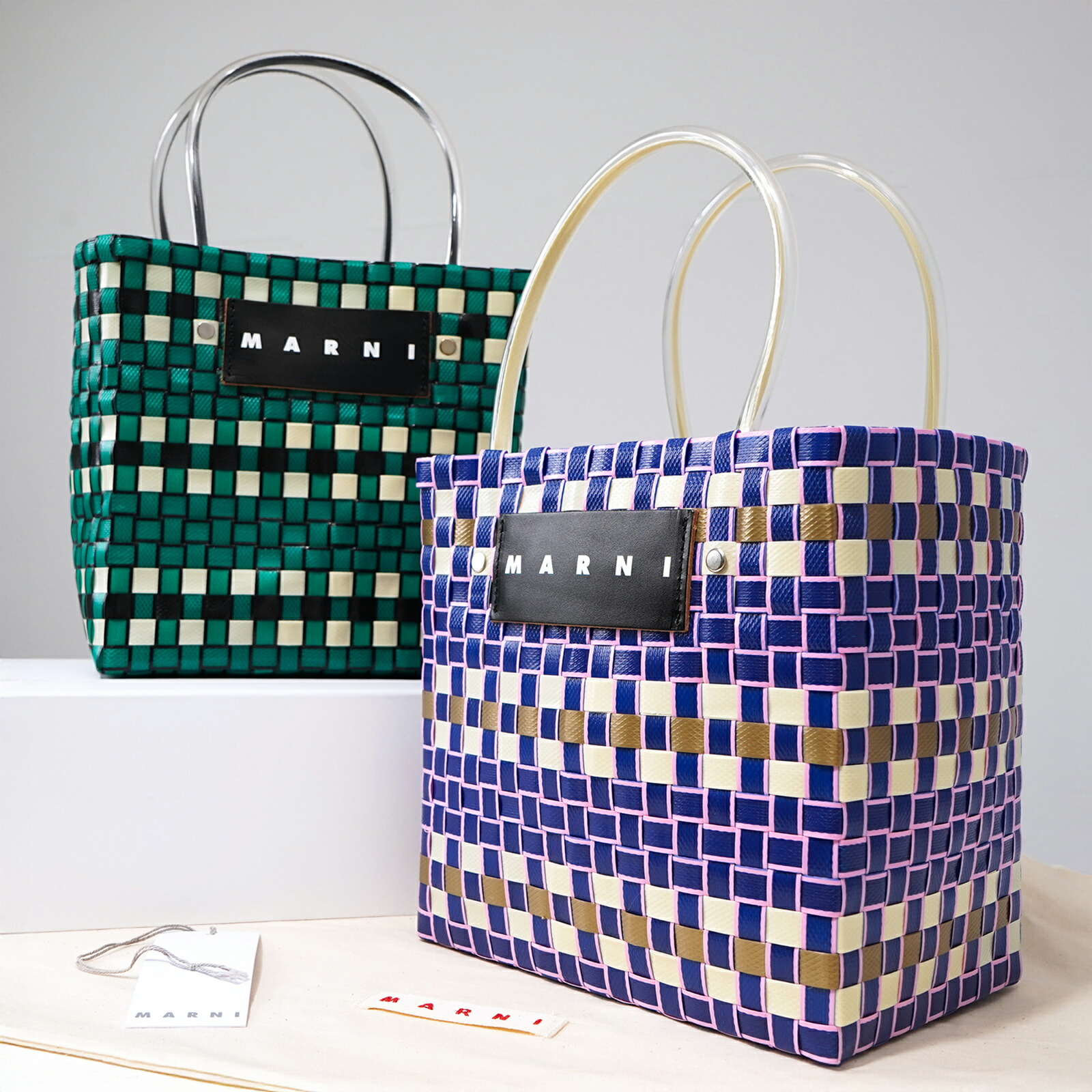 楽天市場】MARNI マル二 MARKET マルニマーケット かごバッグ トート