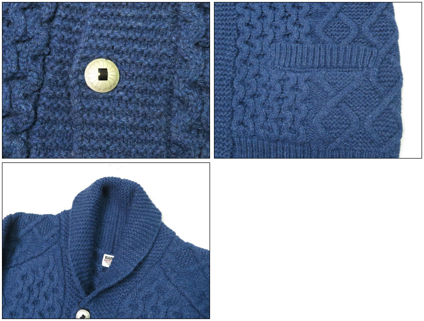 楽天市場】バーンズ BARNS シェットランドウール ショールカラー