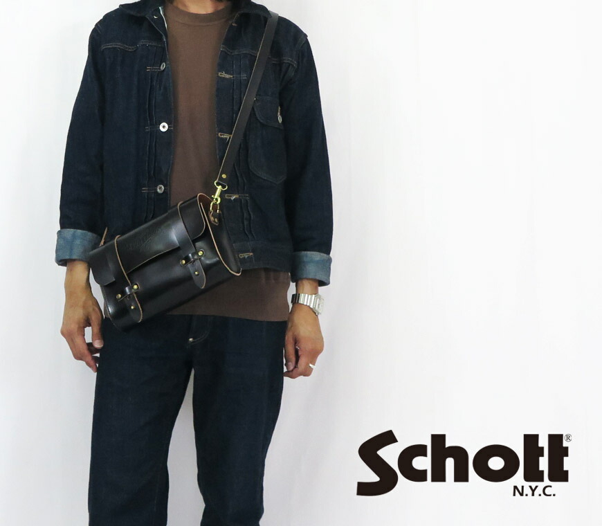 楽天市場】ショット Schott TOOL BAG レザー ツール バッグ ショルダー